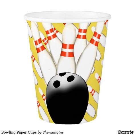 Bowling Paper Cups Paper Cup Party Supplies Paper