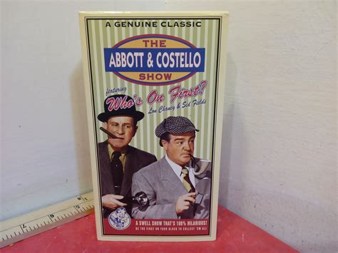 Vintage Vhs Movie Tapes The Abbott And Costello Show Whos On First 1997