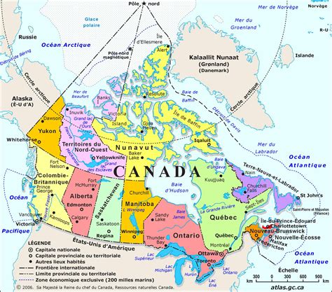 Carte Canada Et Map G Ographie De Canada