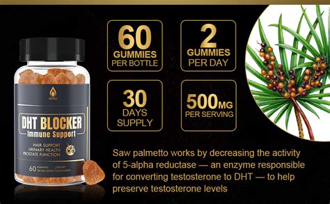 Envy Deal Dht Blocker Gummies Hair Growth Supplement Super Potency Saw Palmetto