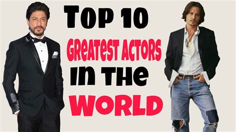 Top 10 Actors In The World Youtube