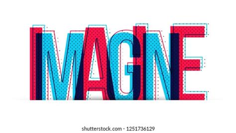 Imagine Word Vector Isolated On White Stock Vector (Royalty Free ...