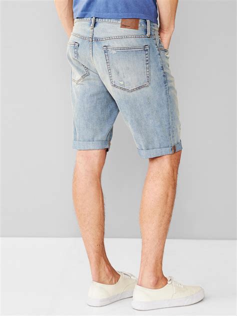 Gap Blue 1969 Slim Fit Jean Shorts 10 For Men Lyst