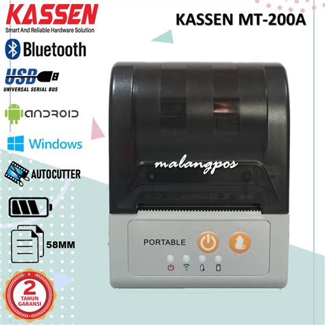 Jual Kassen Mt A Printer Mini Thermal Bluetooth Mm Autocutter