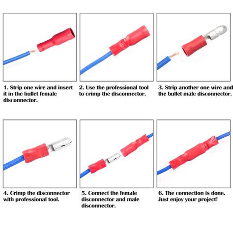 Snapklik Bullet Connectors Male Female Kits Pcs Awg Wire