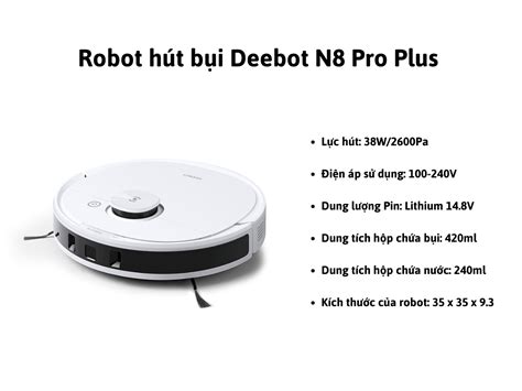 Robot H T B I Ecovacs Deebot N Pro Plus