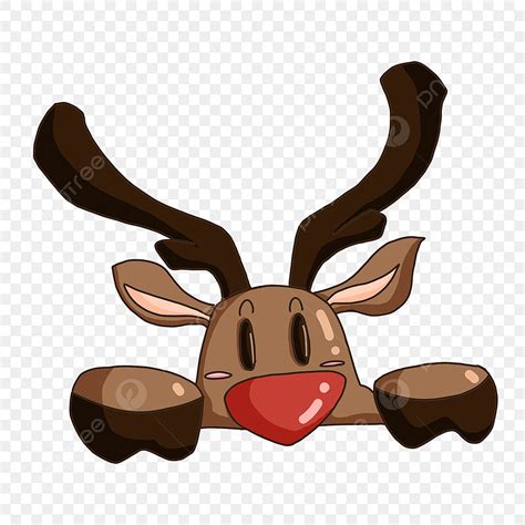 Elk Head Clipart Hd Png Cartoon Christmas Elk Head Clipart Elk