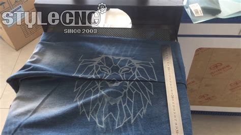 Marking On The Denim And Jeans With Co2 Laser Marking Laser Engraving