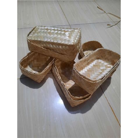 Jual Besek Bambu Gaya Baru Besek Cantik Persegi Panjang Ukuran X Cm