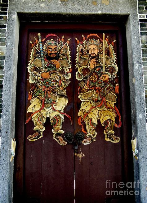 Chinese Door Gods Photograph By Kathy Daxon Pixels