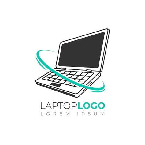 Modelo De Logotipo De Laptop Plano Vetor Gr Tis