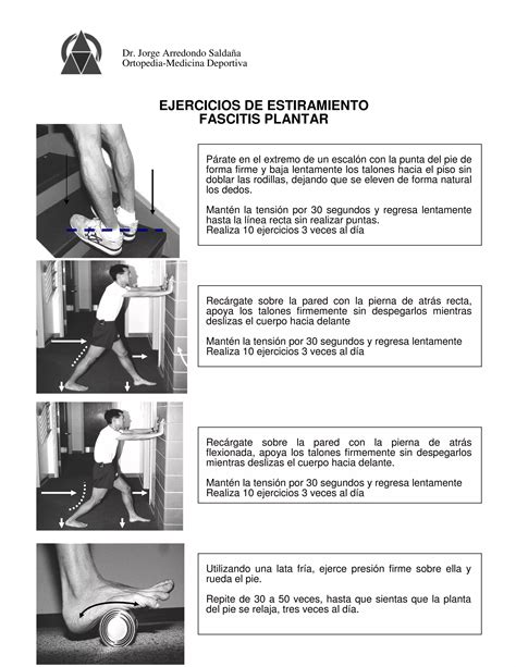 Ejercicios Estiramientos Fascitis Plantar Pdf