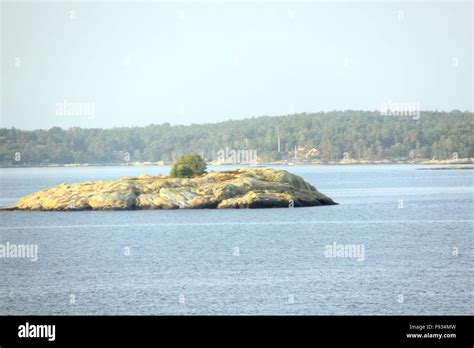 lonely island  sweden stockholm archipelago stock photo alamy