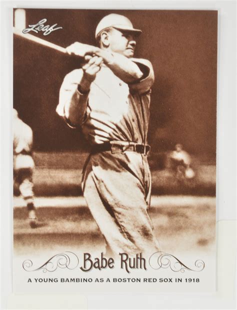Rare Babe Ruth Hofer New York Yankees Collectible Card