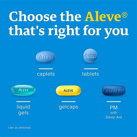 Aleve Back And Muscle Pain Relief Tablets 250 Count