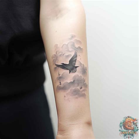 Incredible Dove Tattoo Designs with Clouds – 37 Designs - inktat2.com