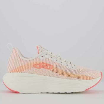 Olympikus Purpura É Bom Para Corrida - Tênis Olympikus Purpura Feminino Branco e Laranja - Tênis de Corrida ...