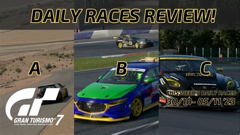 Gran Turismo 7 This Week S Daily Races Review GT7 YouTube