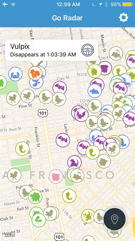 Go Radar Tracks Pok Mon Locations In Real Time