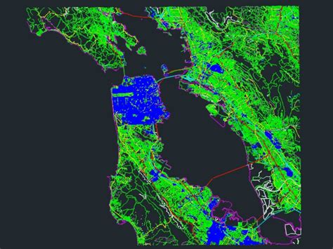 Plano Urbano San Francisco En Dxf Cad 2208 Mb Bibliocad