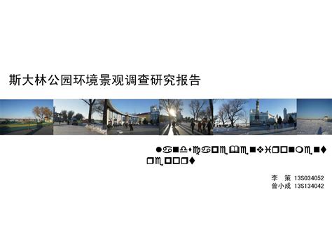 哈尔滨斯大林公园调研报告word文档在线阅读与下载文档网