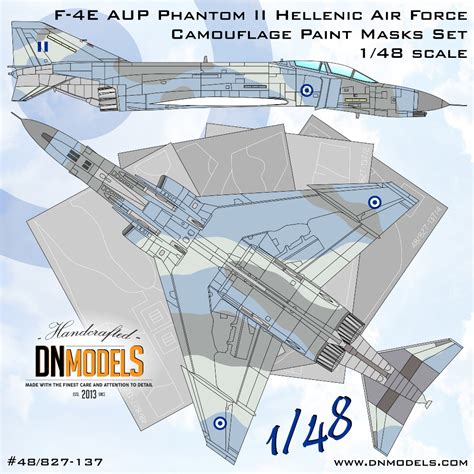 F E Aup Hellenic Air Force Camouflage Paint Masks Set