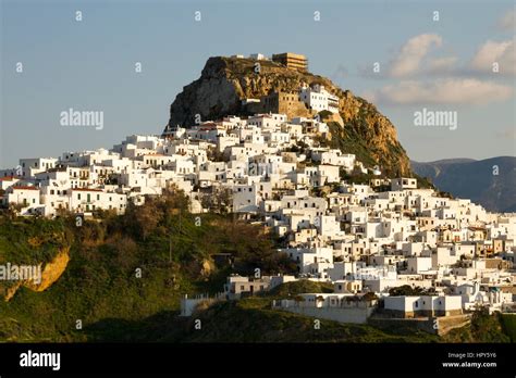 Chora, the main settlement and capital of the island of Skyros, in ...