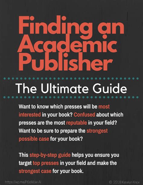 Finding An Academic Publisher The Ultimate Guide Ad Full Page Katelyn