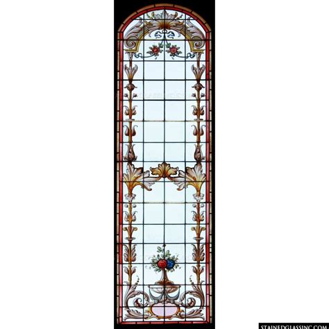 Elegant Filigree Stained Glass Window