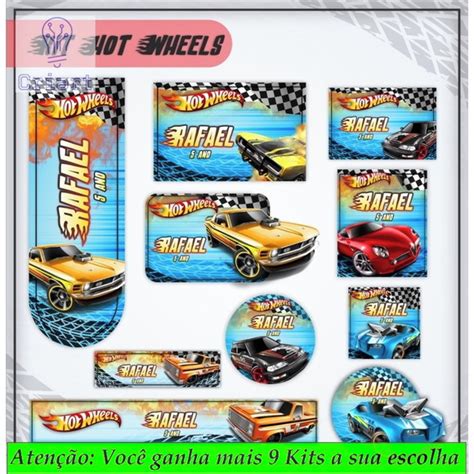 Etiqueta Escolar Arquivo Hot Wheels Studio Pdf Png Cdr
