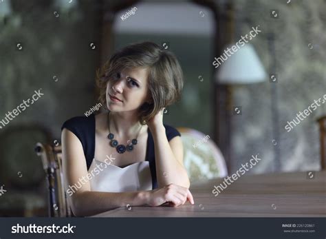 Portrait Sexy Confident Brunette Stock Photo Shutterstock