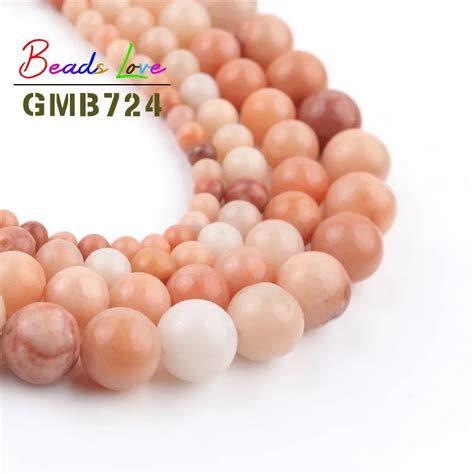 Natural Stone Pink Aventurine Round Loose Beads Mm Beads