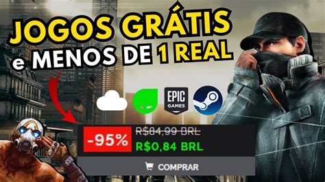 RÁPIDO Jogos GRÁTIS na STEAM e jogos por menos de 1 real até 95 de