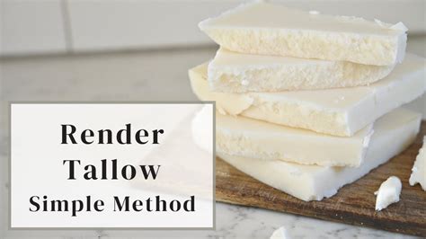 How To Render Beef Tallow No Special Equipment Needed Youtube