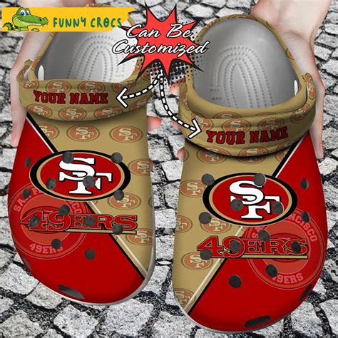 Football Personalized San Francisco 49ers Team Pattern Crocs Clog Shoes