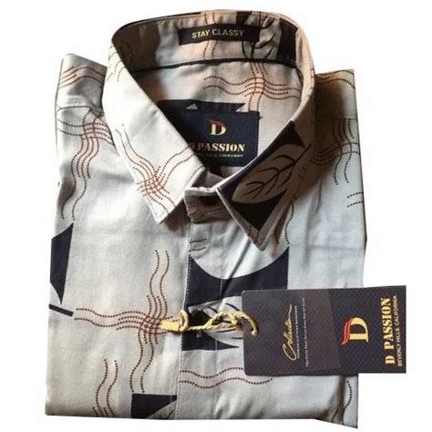 D Passion Printed Mens Full Sleeve Linen Shirts Size M Xxl At Rs 255