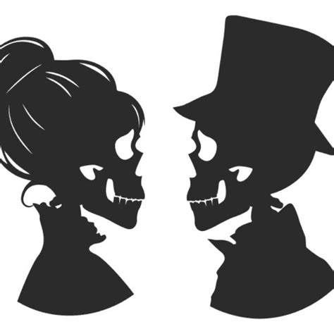 Skeleton Couple Etsy