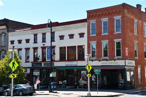 Main Street In Canandaigua New York Editorial Stock Image Image Of