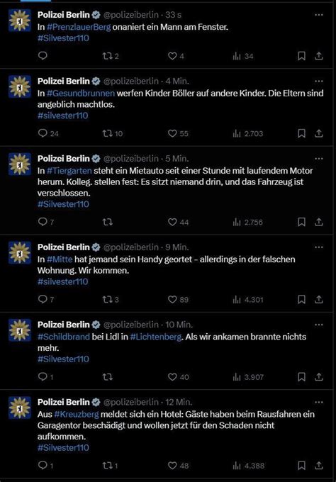 Polizei Berlin versucht mit lustigen Tweets sämtliche Böllerangriffe