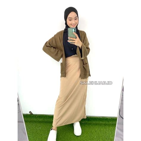 Jual Rok Span Scuba Polos Premium Rok Kerja Kantor Panjang Maxi