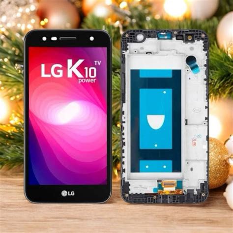 Tela Display Frontal Lg K Power C Aro Qualidade Extrema Preto