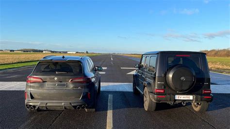 Bmw X M Competition Vs Amg G Drag Race Is All About Aerodynamics