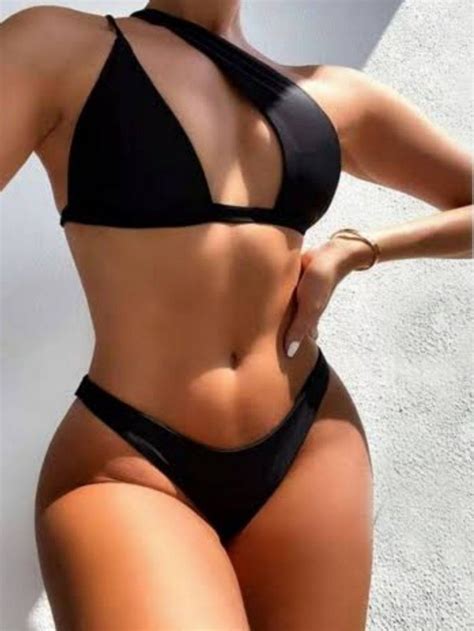 Two Piece Sexy Sided Bikini Swimsuit Women S Fashion Swimwear