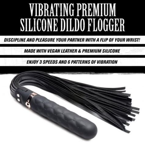 Master Series 9 Function Vibrating Silicone Dildo Flogger Sex Toy