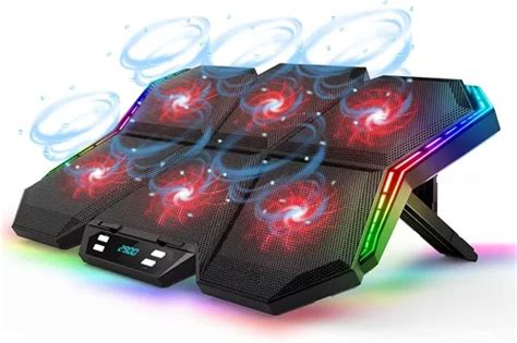 Base De Refrigeración Rgb Para Laptop 17 Con 6 Ventiladores Envío gratis