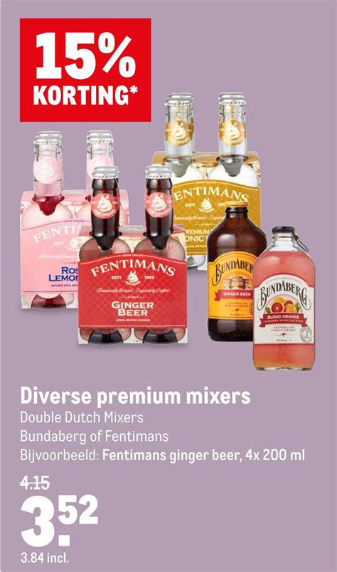 Diverse Premium Mixers Aanbieding Bij Makro