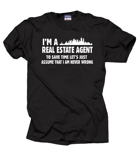 Real Estate Agent T Shirt Funny T 9632 Kitilan