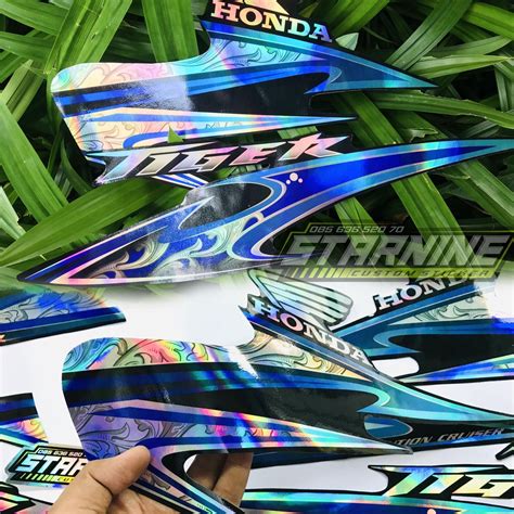 Jual Striping Tiger Hologram Custom Sticker Tirev Hologram Stiker Tiger