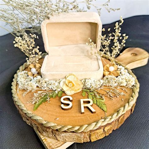 Jual Kotak Box Cincin Rustic Box Ring Tunangan Ring Box Lamaran