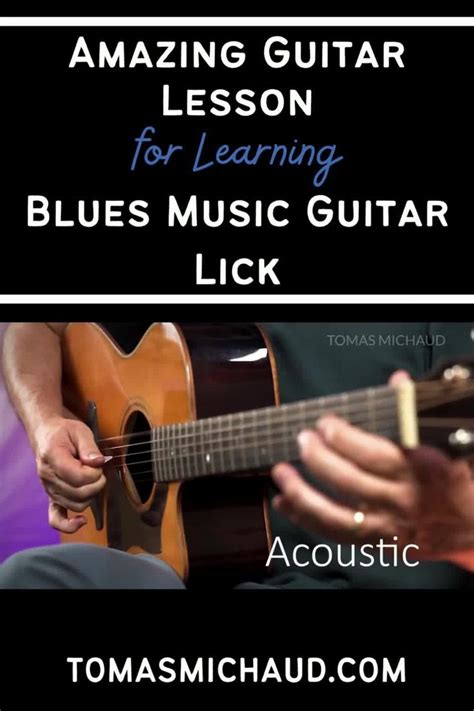 Amazing Guitar Lesson For Learning Blues Music Guitar Lick Video